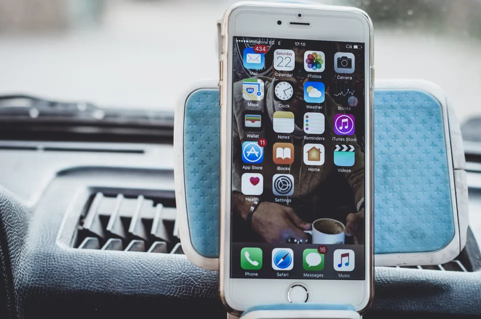 A close-up of a smartphone screen showing a calming meditation app interface.