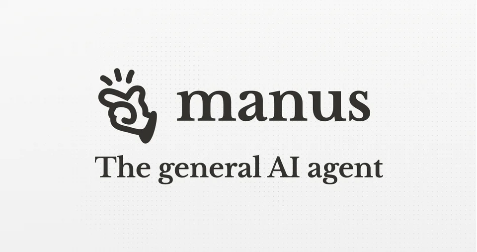 Manus logo with the tagline The general AI agent